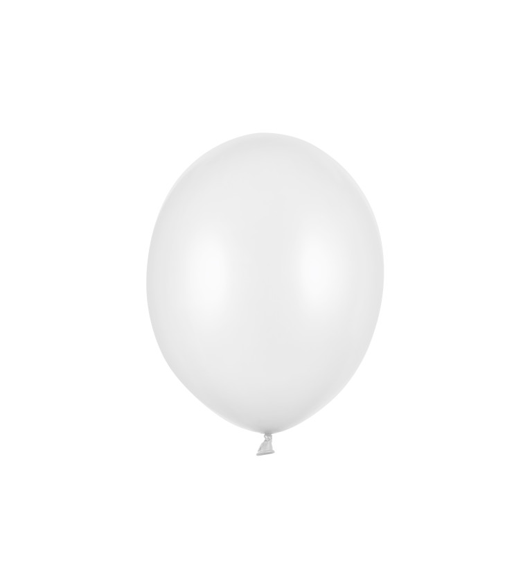 Balónky bílé metalické