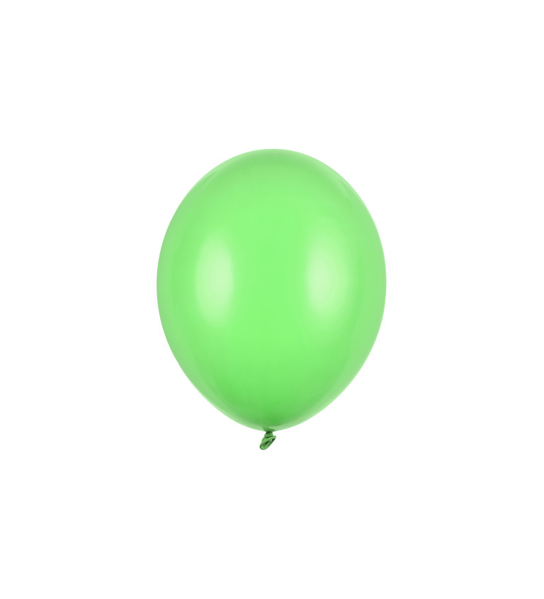 Latexové balónky 27 cm světle zelené, 10 ks