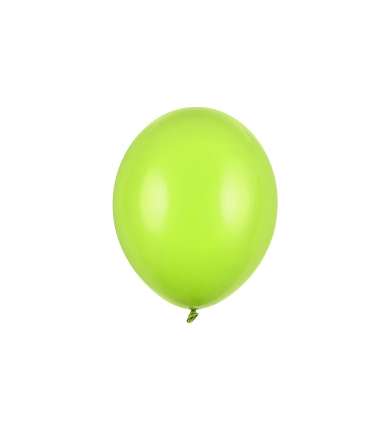 Latexové balónky 27 cm světle zelené , 100 ks