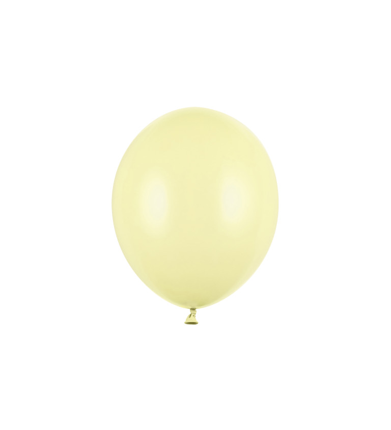 Latexové balónky 27 cm světle žluté, 10 ks