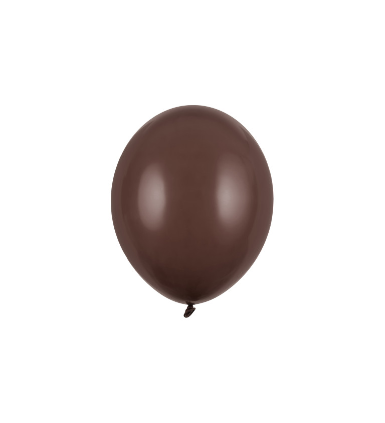 Latexové balónky 27 cm hnědé, 10 ks
