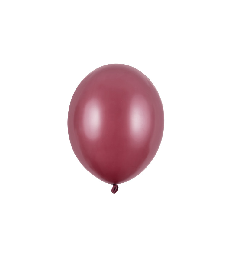 Latexové balónky 27 cm metalické, hnědé, 10 ks