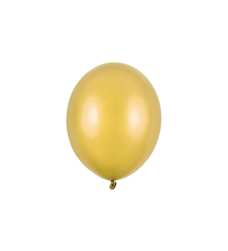 Latexové balónky 27 cm zlaté, 10 ks
