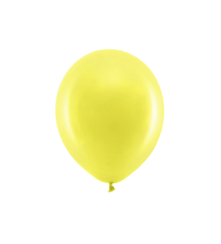 Latexové balónky 30 cm pastelové, žluté, 10 ks
