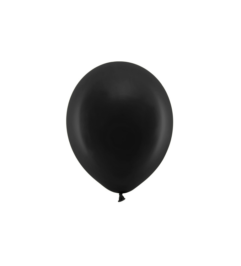 Latexové balónky 23 cm pastelové, černé, 10 ks