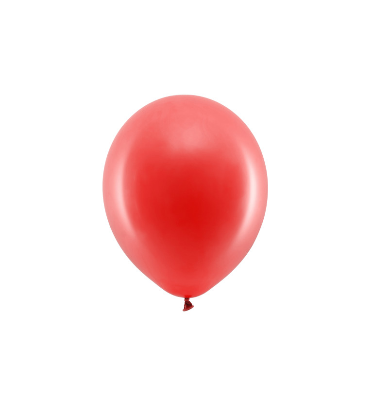 Latexové balónky 23 cm pastelové, červené, 10 ks