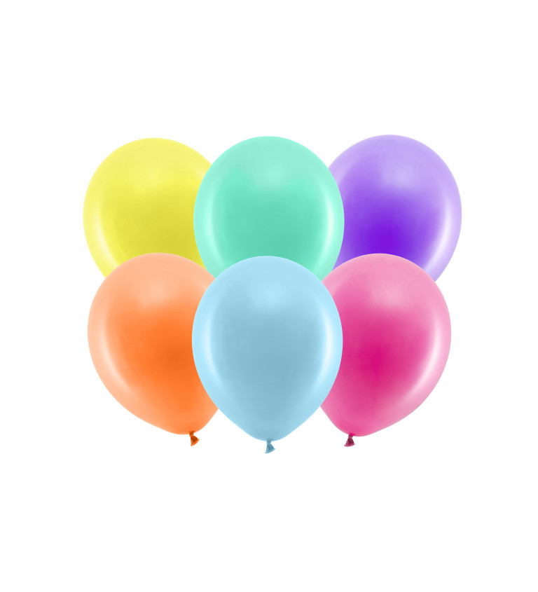 Latexové balónky 23 cm pastelové, mix, 10 ks