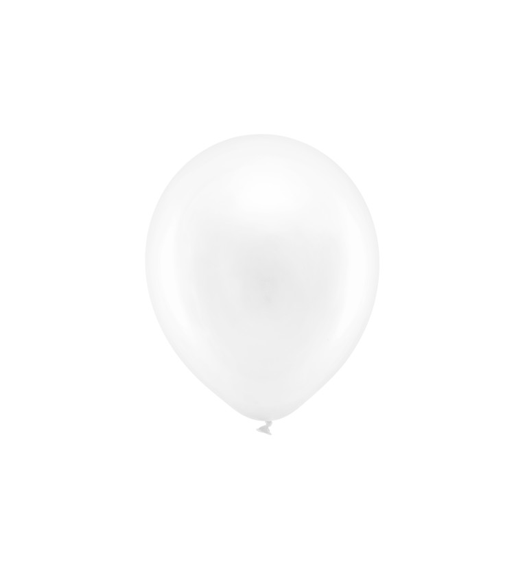 Latexové balónky 23 cm bílé, 10 ks