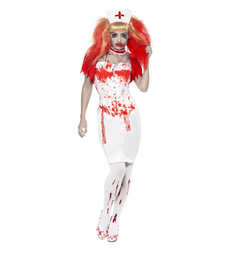 Dámský kostým na Halloween - Zombie sestřička