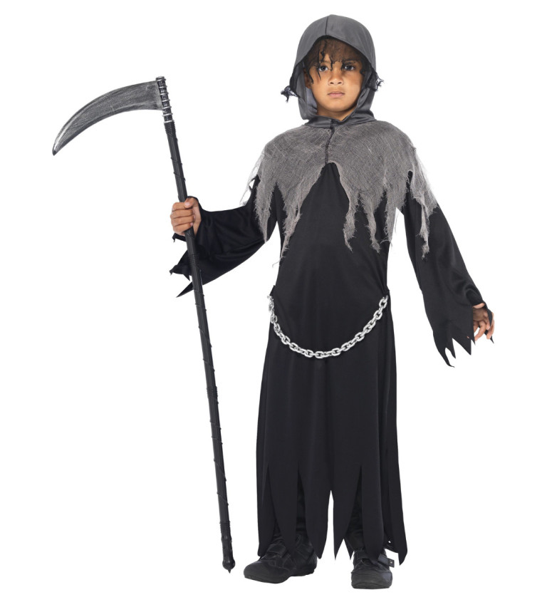 Dětský kostým na halloween - Smrtka, unisex
