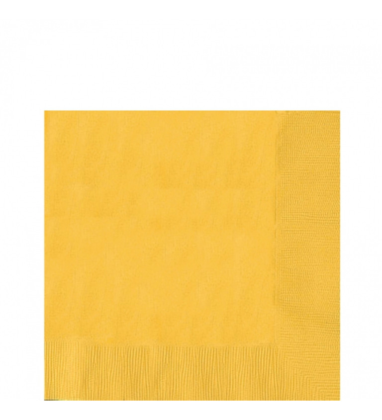 Žluté papírové ubrousky