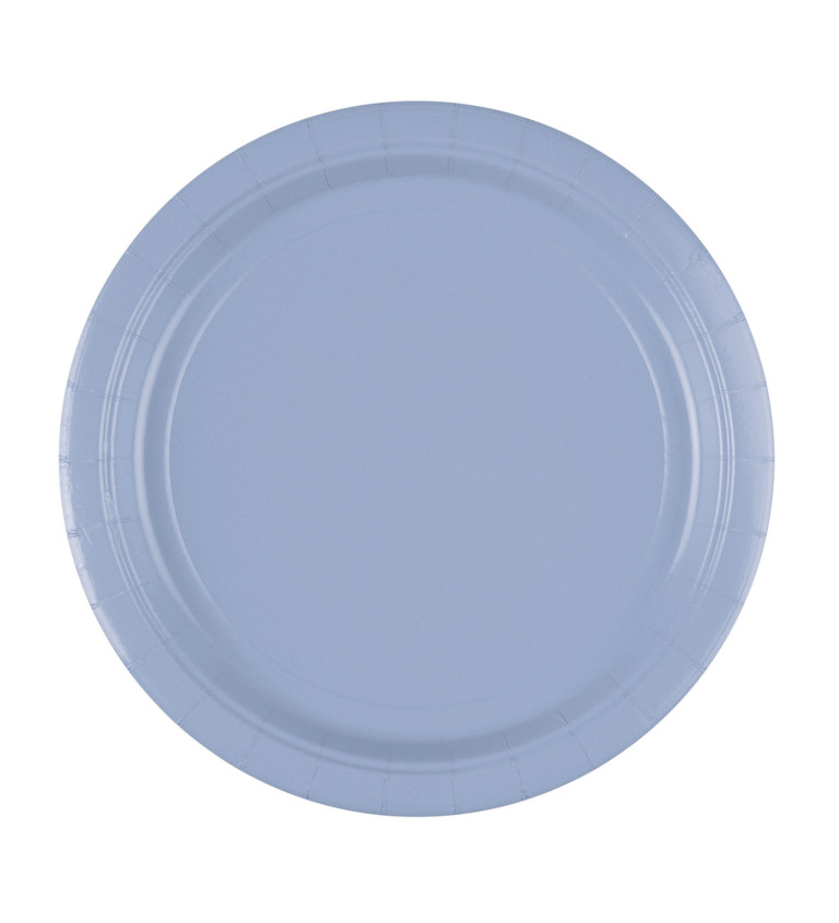 Talířky světle modré