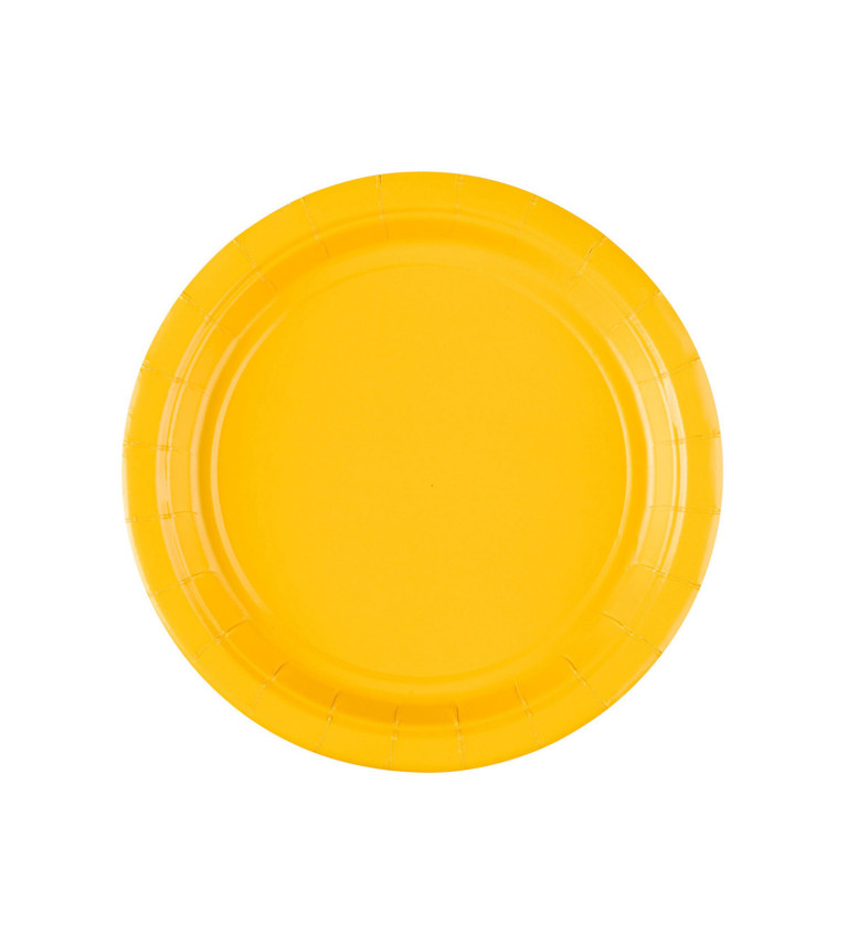 Talířky papírové žluté