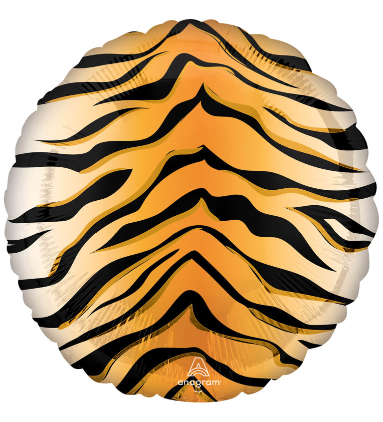 Balónek kulatý - vzor tygr