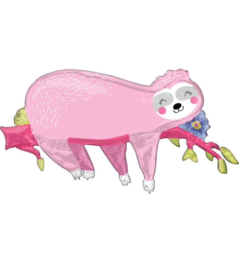 Balónek růžový lenochod