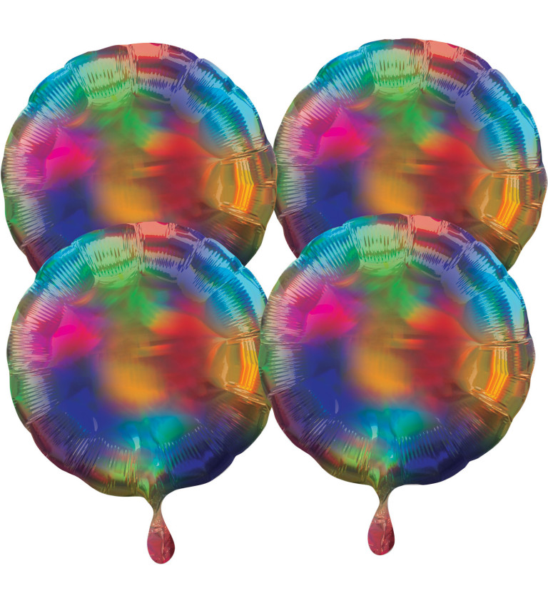 Sada - holo duhové balónky