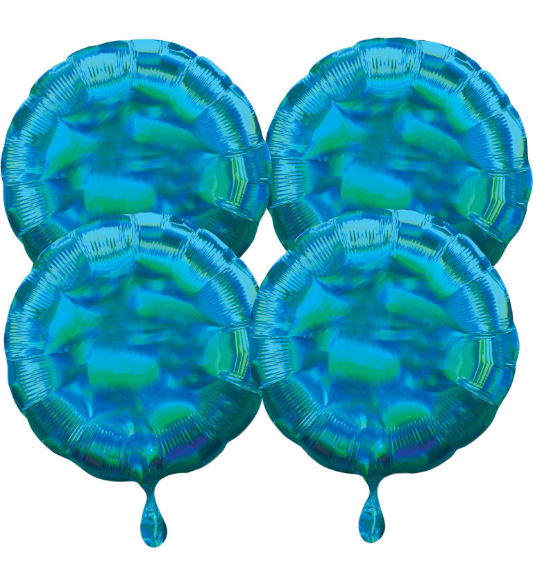 Sada - holo modrých balónků