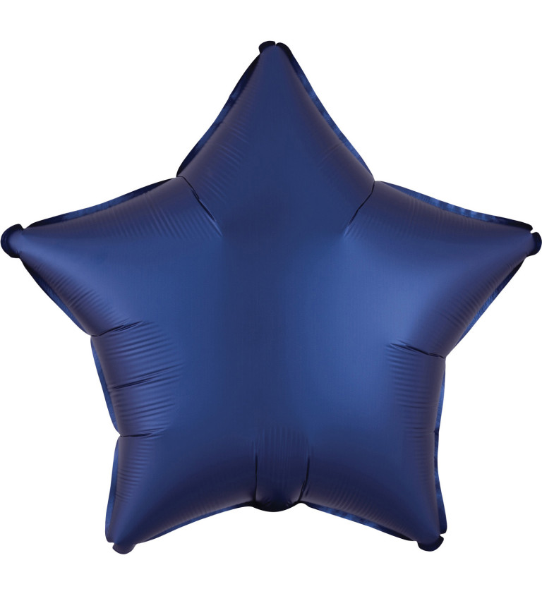 Fóliový balónek - hvězda modrá