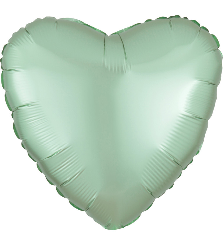 Balónek srdce zelené