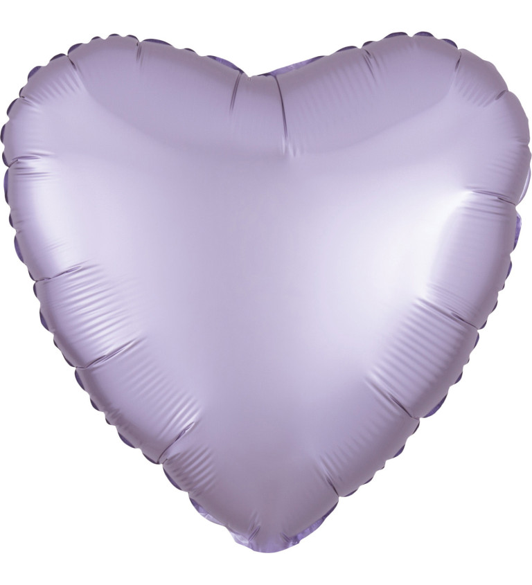 Fialový balón srdce