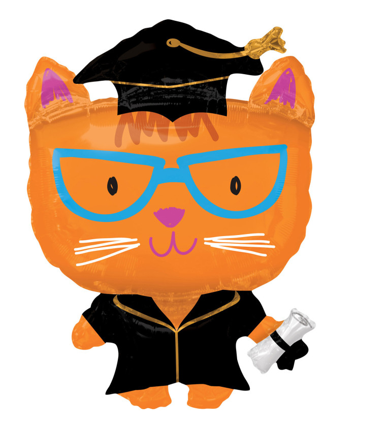 Balónek - kočka absolvent