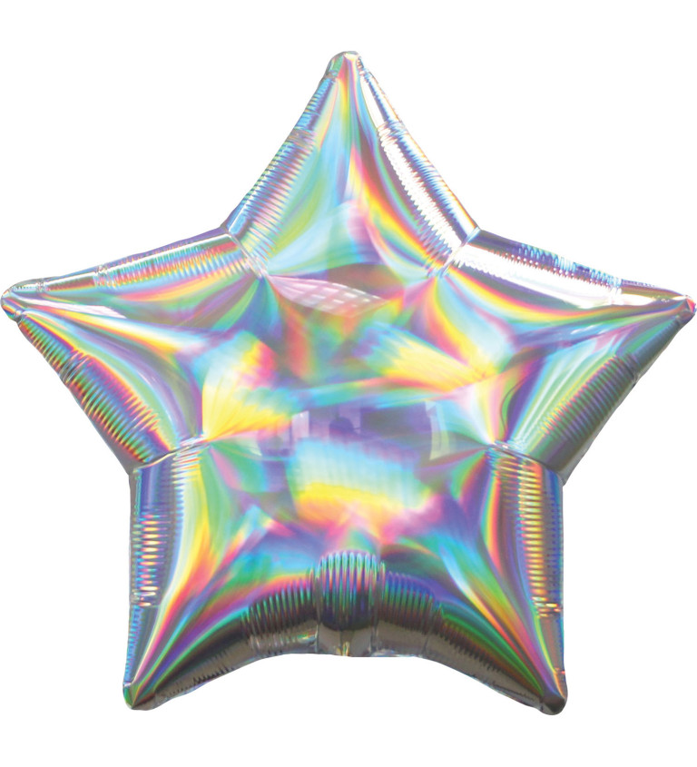 Balónek holografická hvězda