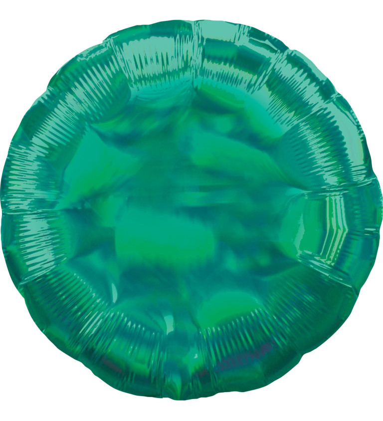 Zelený holografický balón