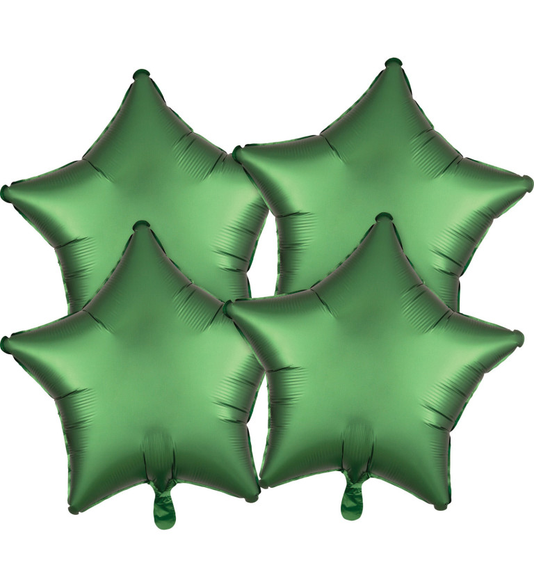Set balónků - hvězdy zelené