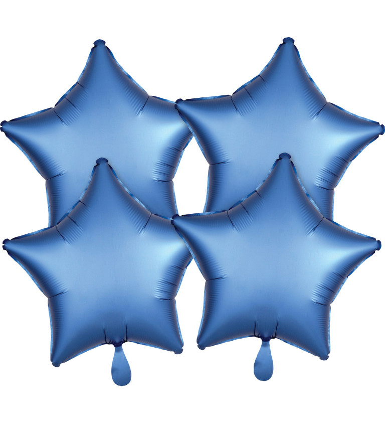 Sada balónků - hvězdy modré
