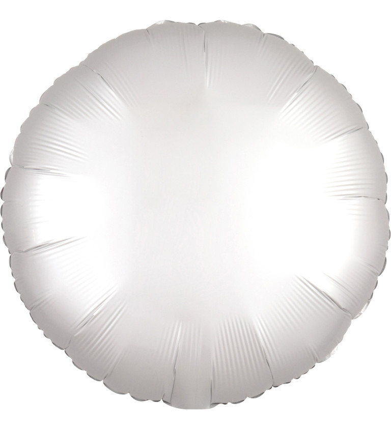 Kulatý fóliový balónek bílý