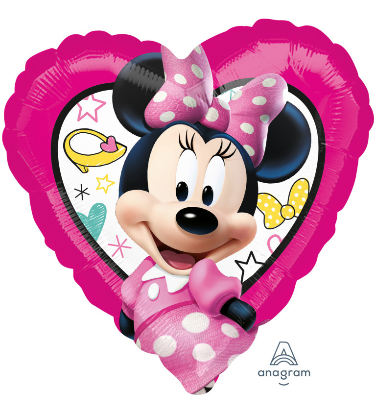 Balónek srdce Minnie