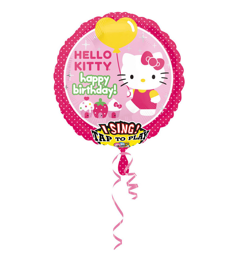 Zpívající balón Hello Kitty