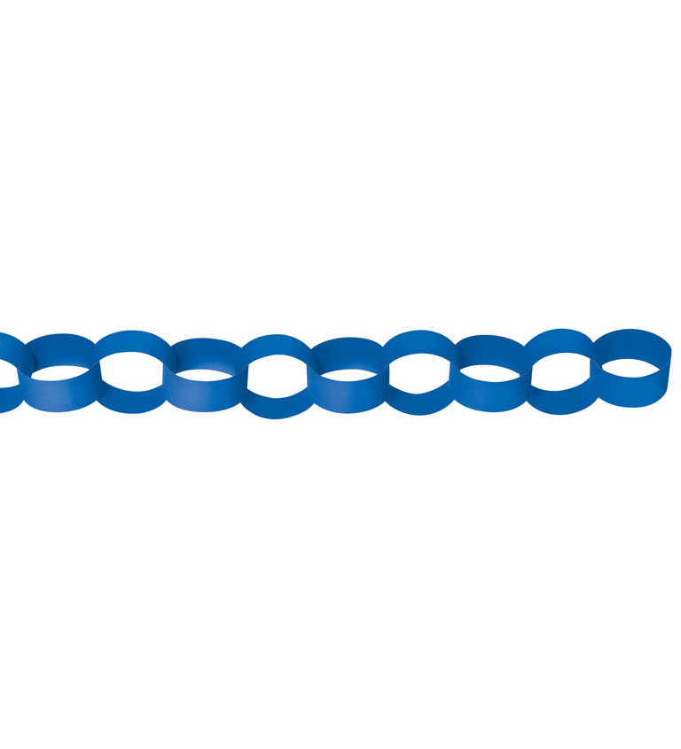Girlanda řetězová modrá