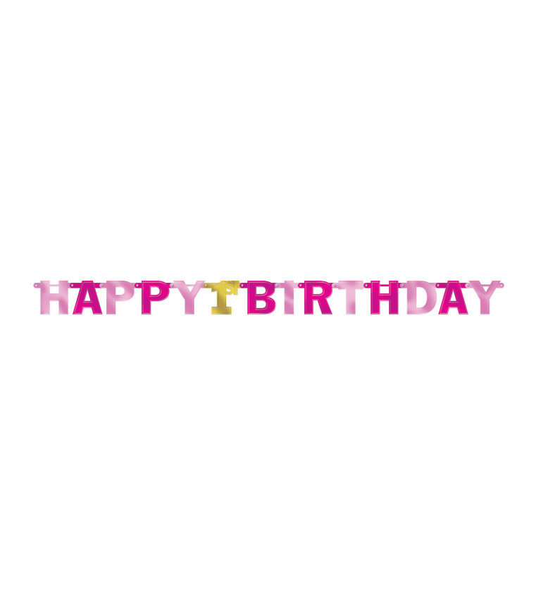 Girlanda nápis Happy Birthday
