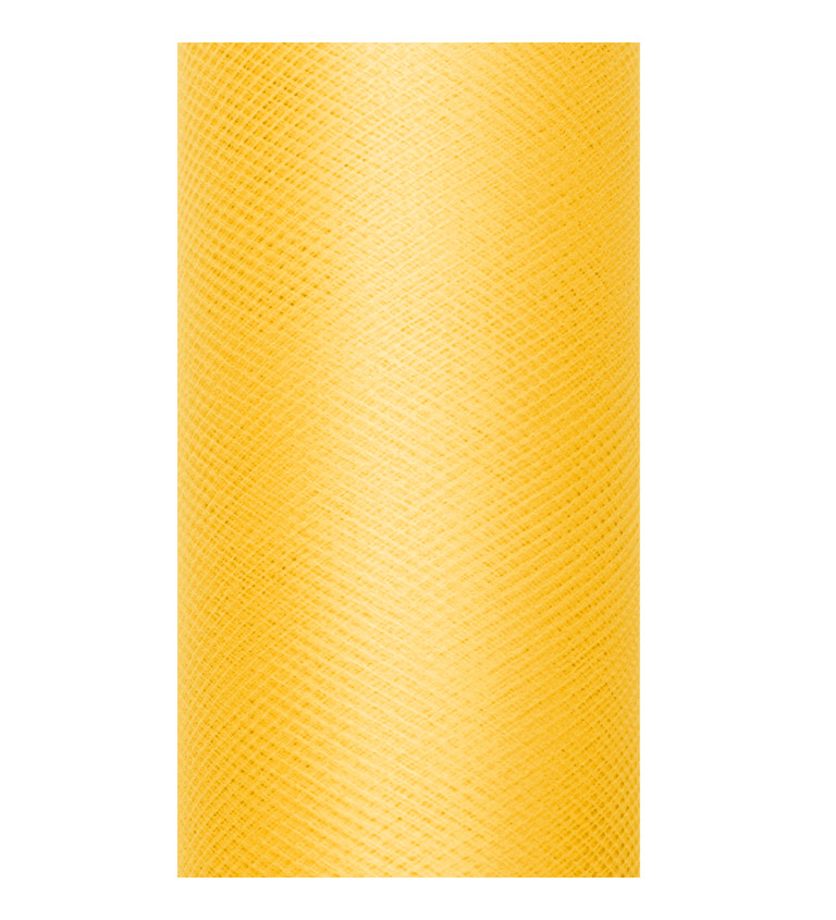Jednobarevný žlutý tyl - 0,15 m