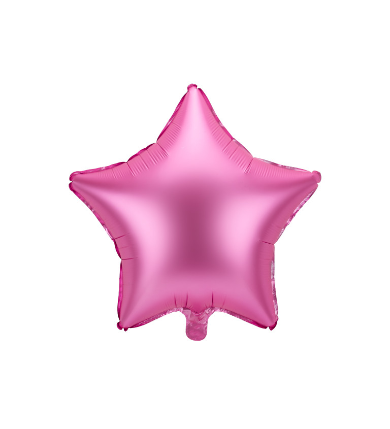 Fóliový balónek Hvězda růžová