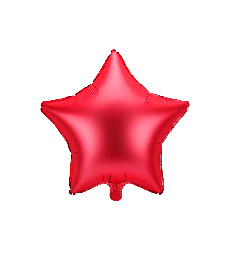Červená hvězda balónek