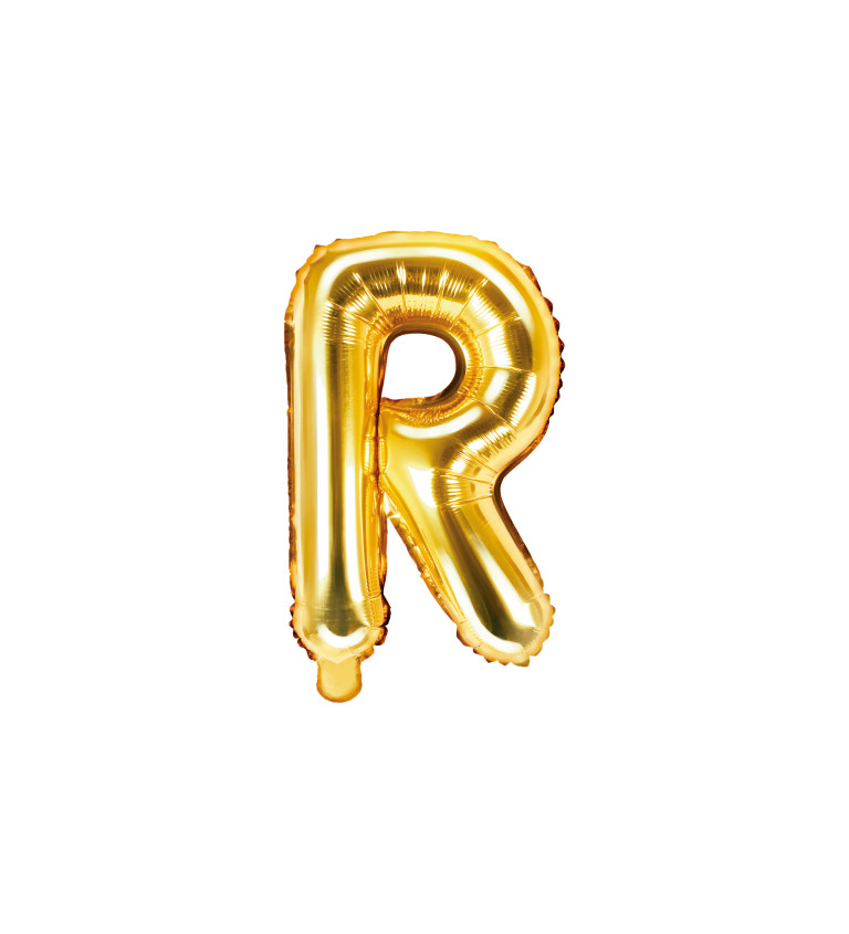Balónek zlaté písmeno R
