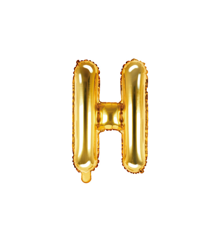 Fóliový balónek zlatý H