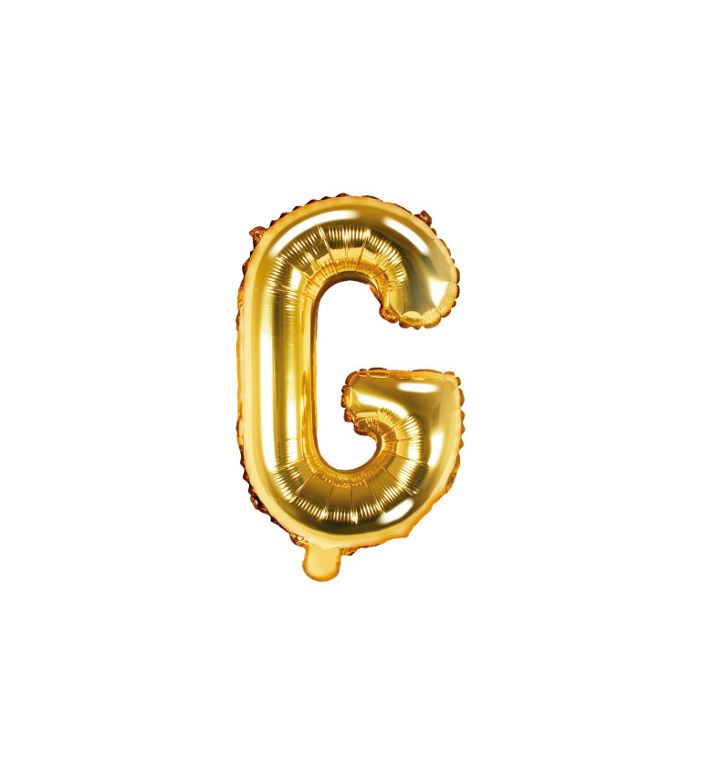 Fóliový zlatý balónek G
