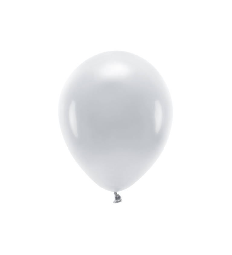 EKO Latexové balónky 30 cm šedé, 10 ks
