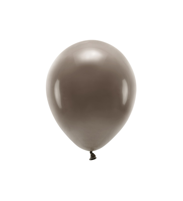 EKO Latexové balónky 30 cm pastelové, hnědé, 10 ks