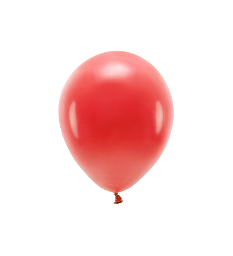 EKO Latexové balónky 30 cm pastelové, červené, 10 ks