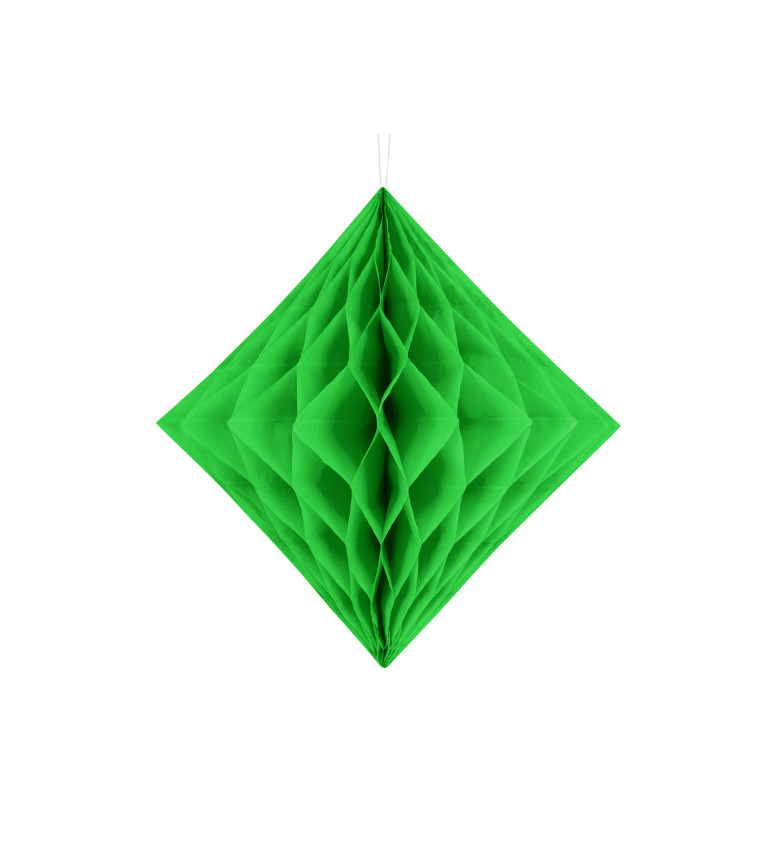 Dekorativní šestihran zelený