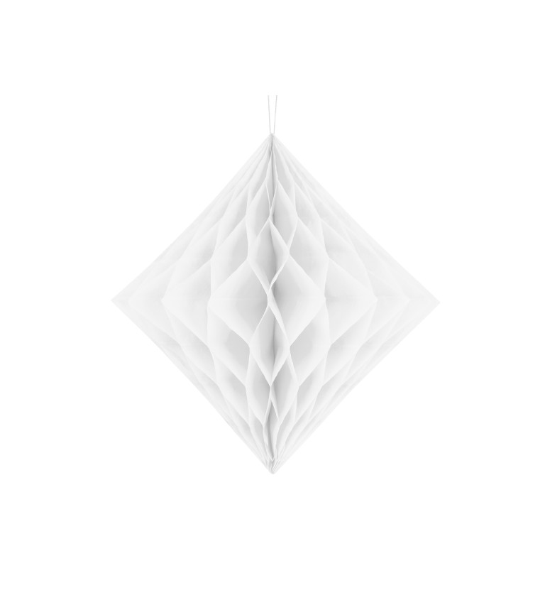 Lampion bílý diamant