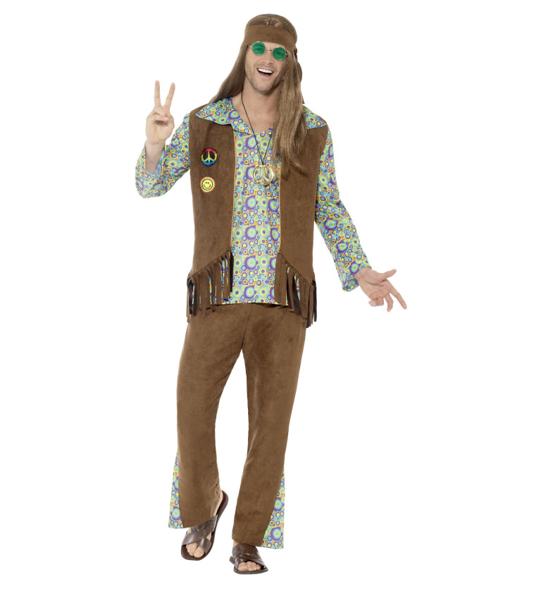 Pánský kostým - Hippie s vestou