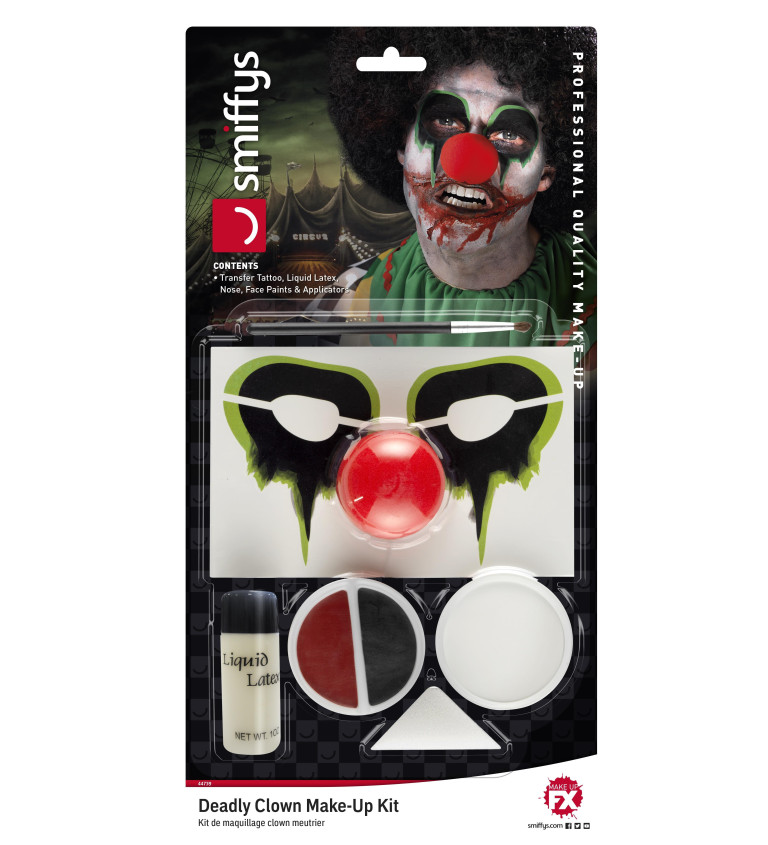 Zombie klaun makeup