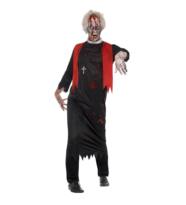 Kostým na halloween Zombie kněz