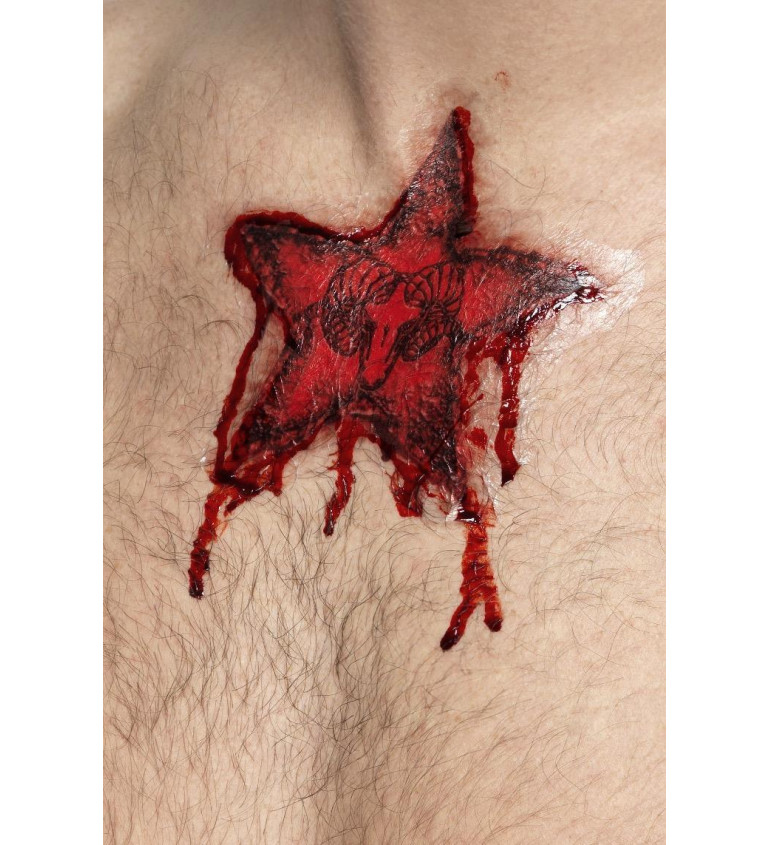 Krvavé tetování hvězda