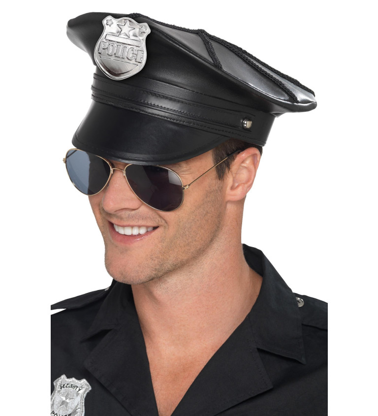 Policejní černá čepice